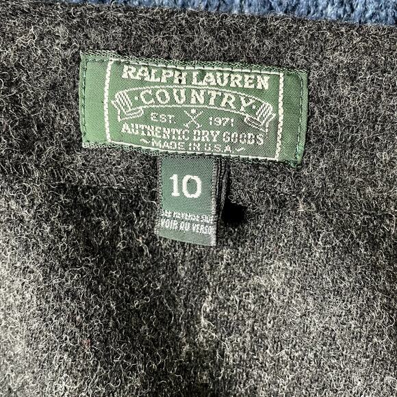 Ralph Lauren Country Wool Wrap Skirt Size 10 - Union Made - Picture 5 of 9